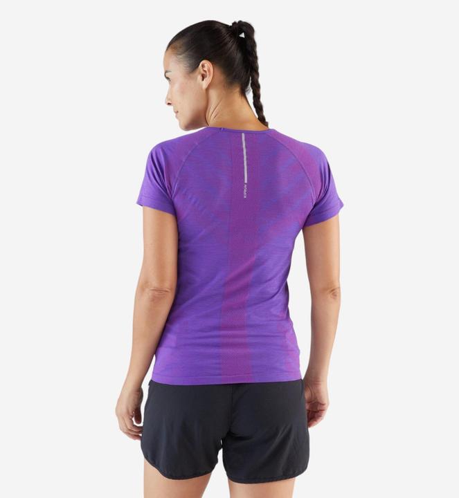 Image du produit Kiprun T-shirt running & trail sans couture femme - run 500 confort slim violet (XS)