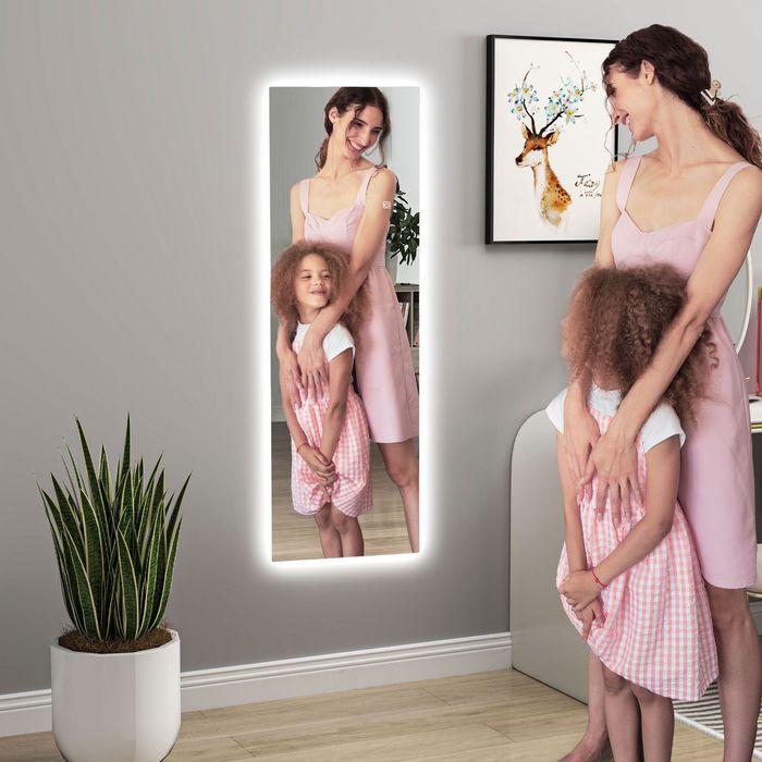 Produktbild Swisshandel24 Ganzkörperspiegel 40 x 120 cm Standspiegel mit LED Lichte, Wandspiegel