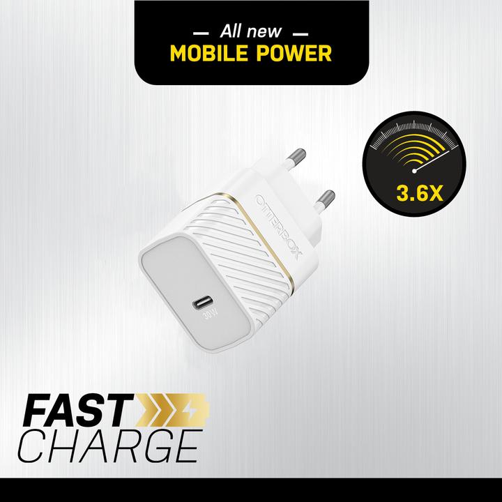 Image du produit OtterBox EU GaN Chargeur mural à chargement rapide (30 W)