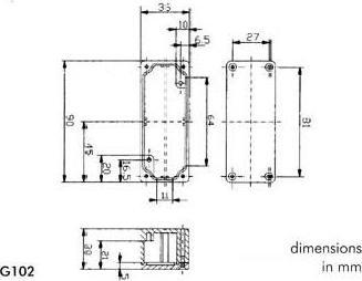 Image du produit Velleman BOITIER ÉTANCHIQUE COUPE - ALUMINIUM 90 x 36 x 30 mm (Boîtier)
