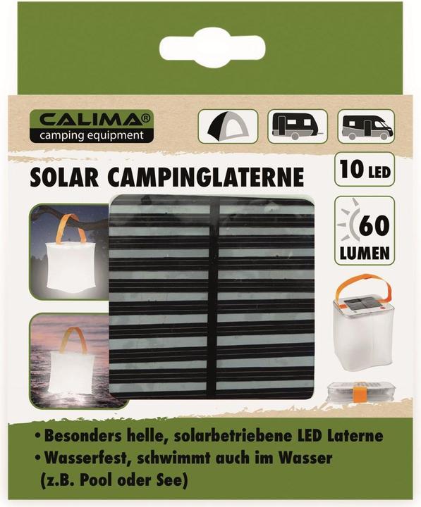 Actual product image Calima CAMPING EQUIPMENT LED Solar Camping Lantern, inflatable
