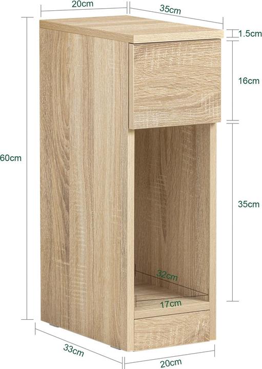 Produktbild SoBuy Nachttisch (20 x 60 x 35 cm)