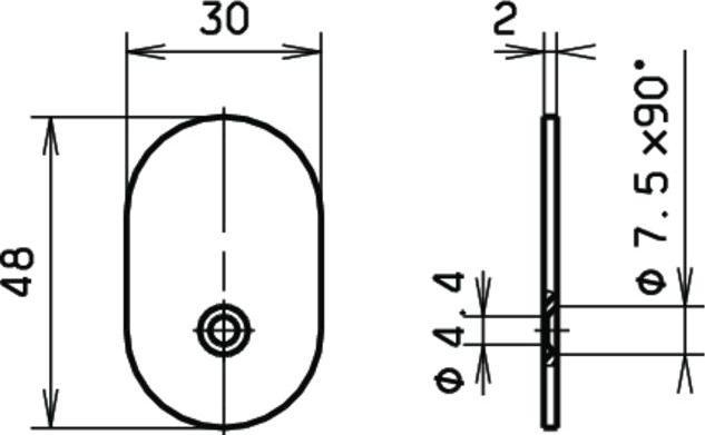Dormakaba Cylinder rose oval RZ (Door set)