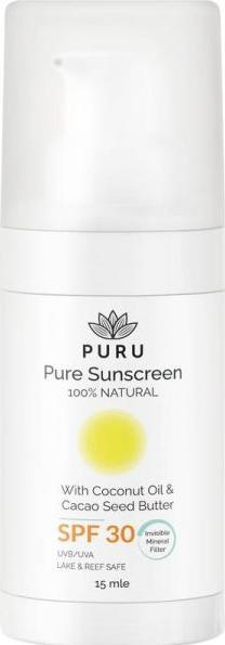 PURU Pure Sonnencreme SPF30 Rundfl 15 ml (Sonnencreme, SPF 30, 15 ml, 35 g)