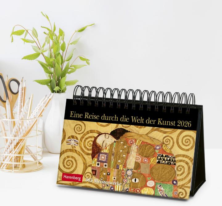 Produktbild Harenberg Eine Reise durch die Welt der Kunst Premiumkalender 2026 - 365 Meisterwerke (23 x 17 cm, Harter Einband, Deutsch)