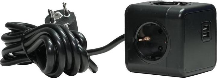 Produktbild MicroConnect Power Cube Duo USB & Power, 3m (3 x, CEE 7/3, 3 m)