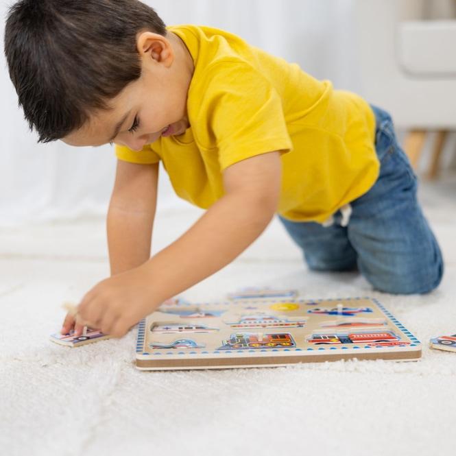 Produktbild Melissa & Doug Sonore Bois Vehicules (8 Teile)