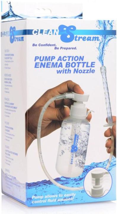 Actual product image XR Brands Pump Action Enema Bottle