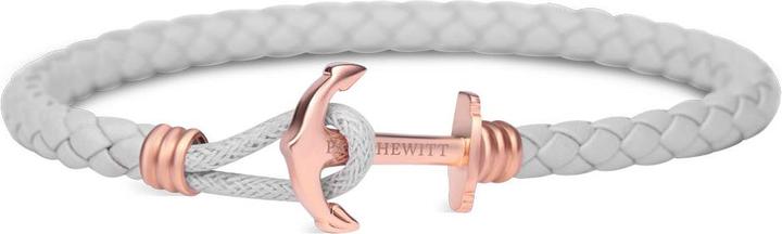 Paul Hewitt Armband Lite Roségold Grau (18 cm, Edelstahl, Leder)