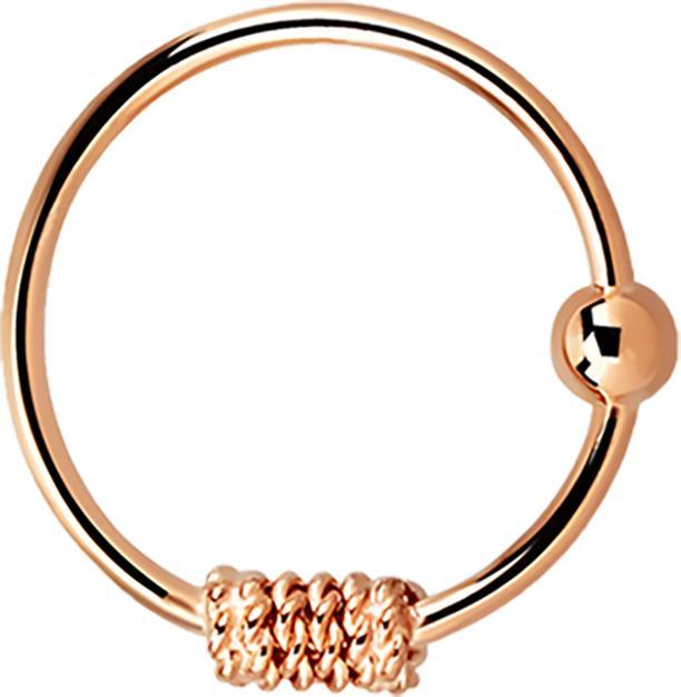 Immagine prodotto Star Piercing Anello per micro piercing con avvolgimento a corda in oro rosa (Argento 925, senza ottone)