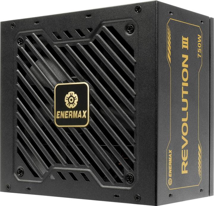 Produktbild Enermax Power Supply 750W Revolution3 80+ Gold Black FULLMOD (750 W)