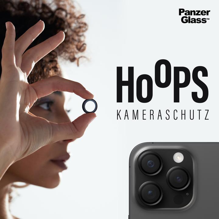 Actual product image PanzerGlass Hoops Camera Lens Protector (1 Piece, Apple iPhone 15 Pro Max, Apple iPhone 15 Pro)