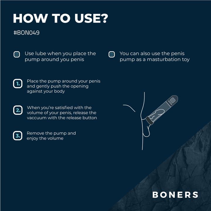 Produktbild Boners PenisPumpe mit LCDBildschirm