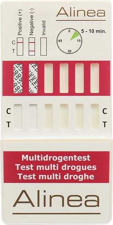 Produktbild Alinea Multi-Drogen-Selbsttest 8 Urin (1 x)