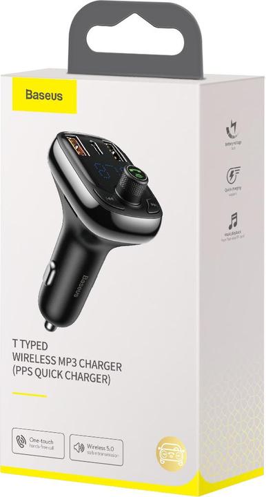 Produktbild Baseus T typed S-13 Bluetooth MP3 car chargerBlack