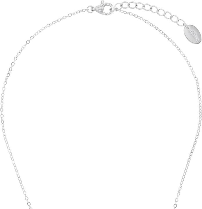 Produktbild S.Oliver Halsschmuck für Mädchen, 925 Sterling Silber, Zirkonia synth. | Schleife (Silber 925)