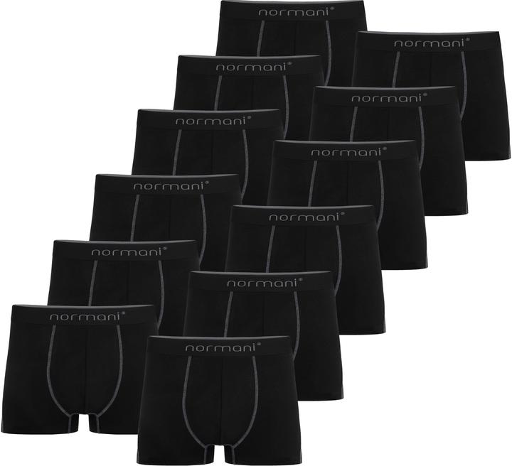 Normani 12 x Herren Baumwoll-Boxershorts
