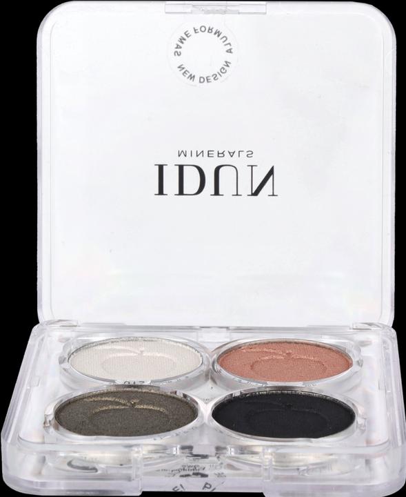Actual product image IDUN Minerals Palette Eyeshadow Vitsippa (Green, Pink, Black, White)