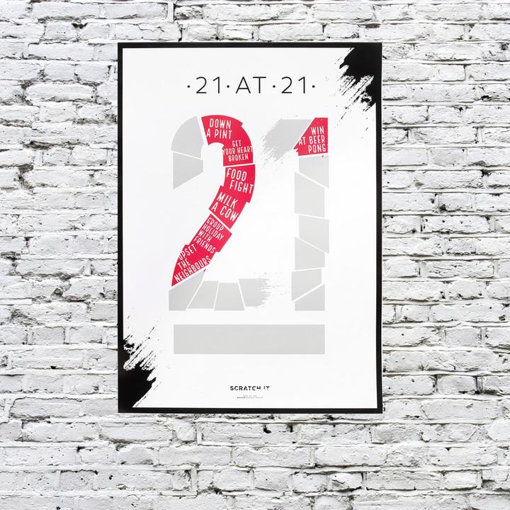 Immagine prodotto Novelty Scratch Poster 21at21 (Bacheca, 50 x 70 cm)