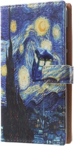 Actual product image Leather case with pattern