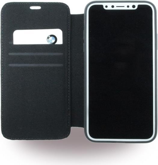 Actual product image BMW Signature Logo Series Leather Bookcover Case (Apple iPhone X, Apple iPhone XS)