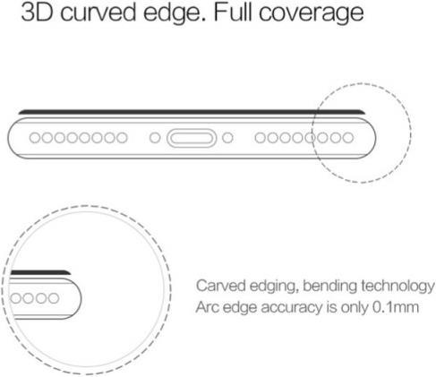 Actual product image Nillkin 3D CP+ MAX Series Protective Glass (1 Piece)