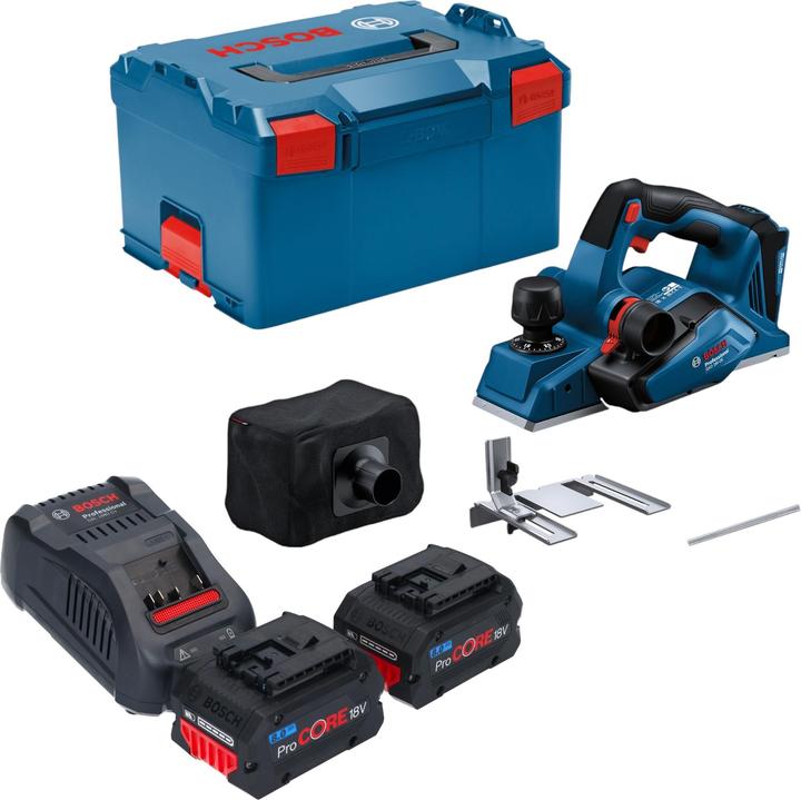 Bosch Professional Bosch GHO 18V-26 Professional cordless planer 18 V 2.6 mm brushless + 2x ProCORE battery 8.0 Ah +