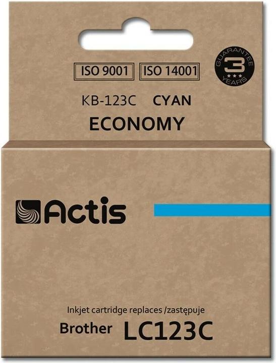 Factis KB-123C ink cartridge for Brother printer LC123 cyan - Kompatibel - Tintenpatron (C)