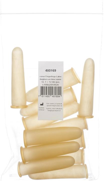 Sanor Fingerling Latex Grösse 2 gepudert leicht (0.07 m)