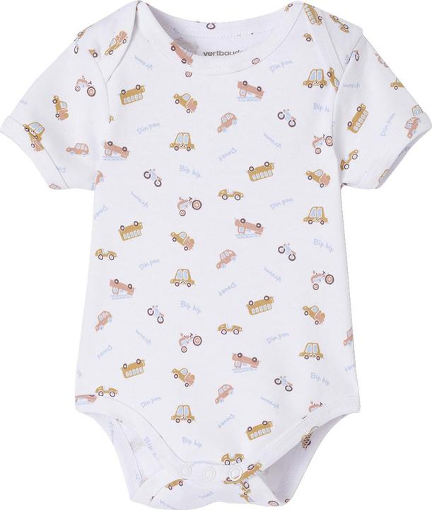 Vertbaudet Bio-Kollektion: 5er-Pack Baby Kurzarm-Bodys in Geschenkbox