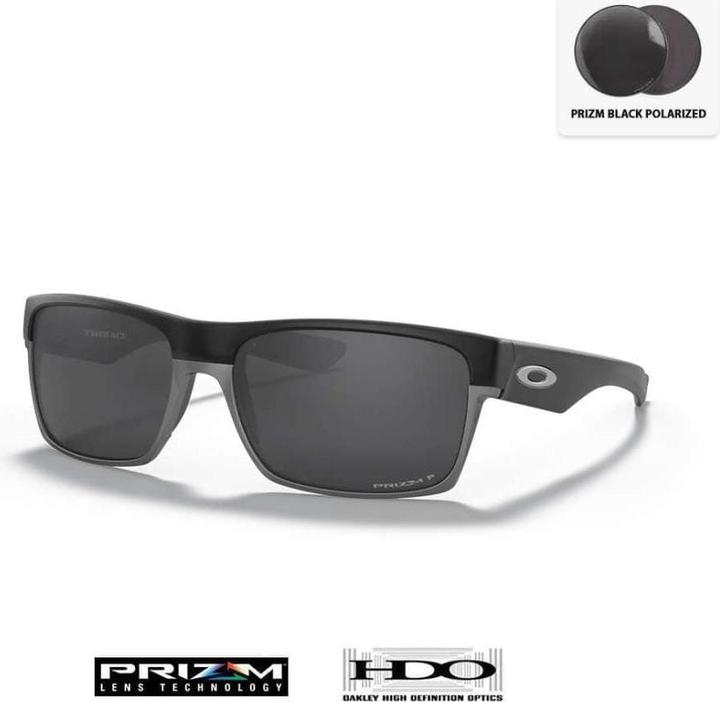 Oakley TwoFace Sonnenbrille - Schwarz polarisierte Prizm Gläser - Schwarzes Gestell