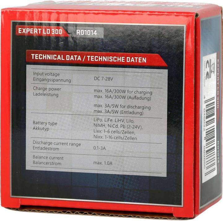 Immagine prodotto Robitronic Caricatore DC Expert LD 300 LiPo 1-6s 16A 300W