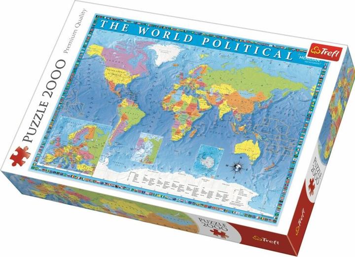 Produktbild Trefl Puzzle Politische Weltkarte 2000 Teile (2000 Teile)
