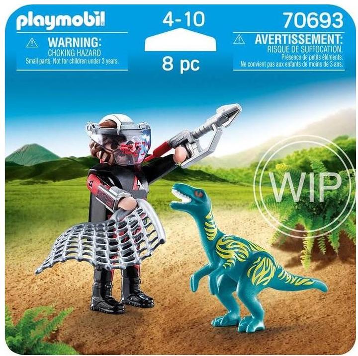 Immagine prodotto Playmobil 70693 DuoPack Velociraptor vs Poacher (70693)