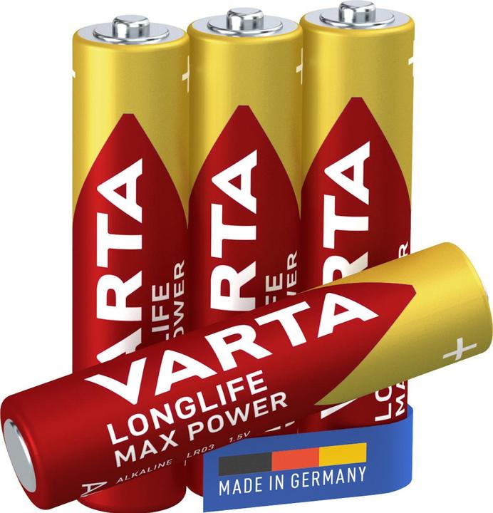Produktbild Varta LONGLIFE Max Power (4 Stk., AAA, 1270 mAh)