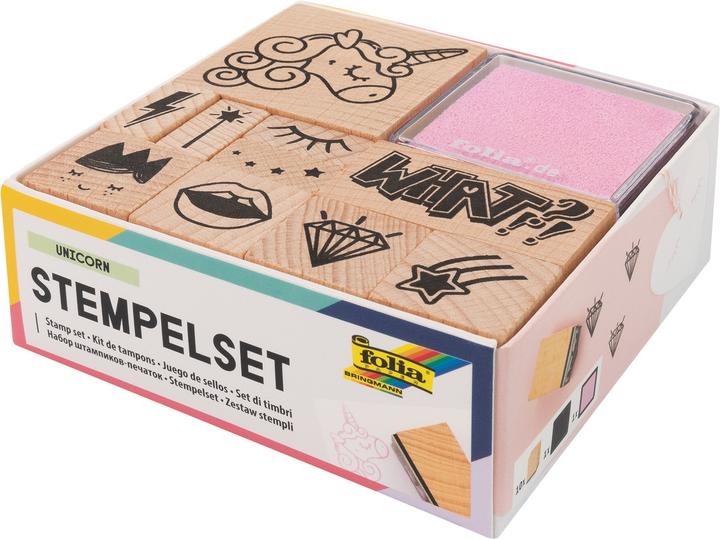 Produktbild Folia Stempelset Unicorn