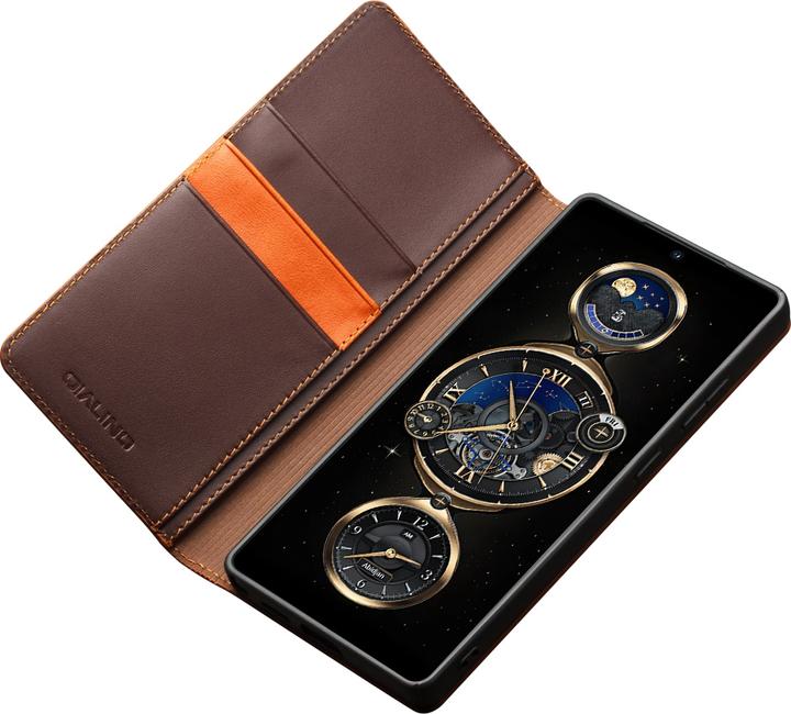 Actual product image QiAlino Hülle Flip Matt Wallet (Samsung Galaxy S25 Ultra)