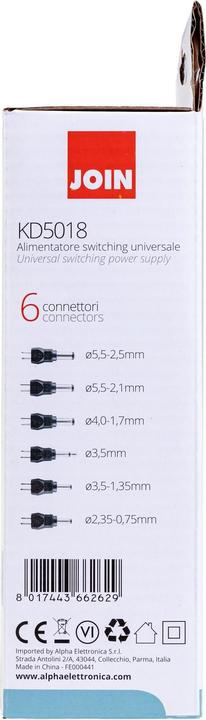 Actual product image Alpha Elettronica Table power supply 36 W, 5 - 24 V DC, 3 A universal