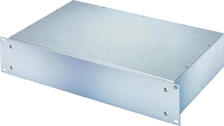 Actual product image Schroff 19" complete slide-in unit made of sheet steel, closed top and bottom panels -