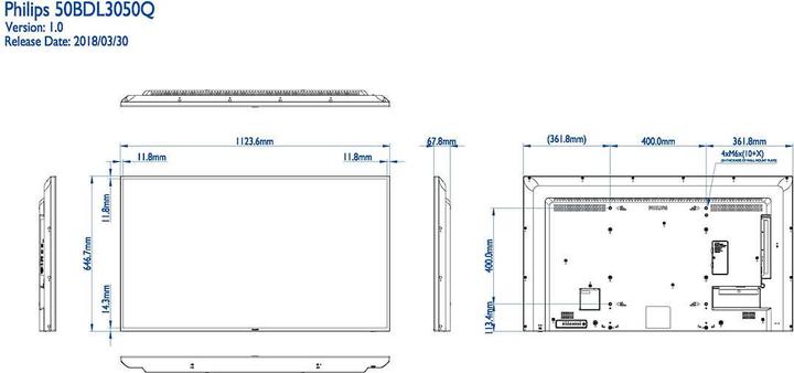 Produktbild Philips 50BDL3050Q/00 (3840 x 2160 Pixel, 50")