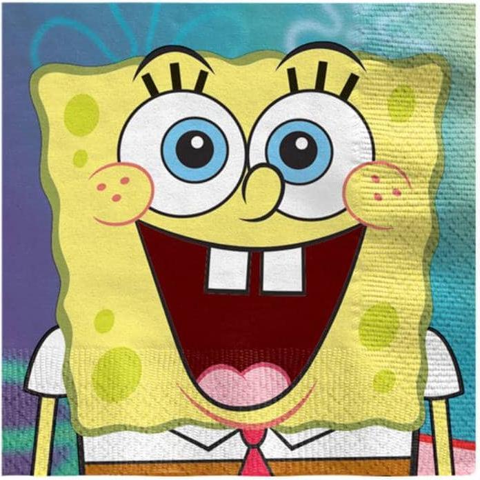 Actual product image Amscan SpongeBob (16 x, 33 x 33 cm)