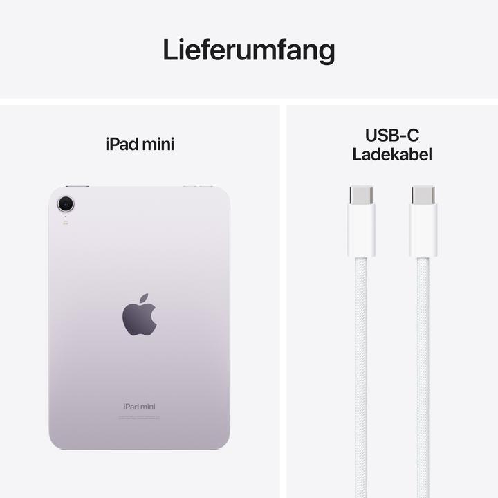 Productafbeelding Apple iPad mini (2024) (5G, 8.30", 256 GB, Paars)
