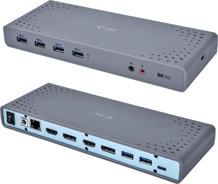Image du produit i-tec Dock double 4K USB 3.0 / USB-C (USB-C, 6 Ports)