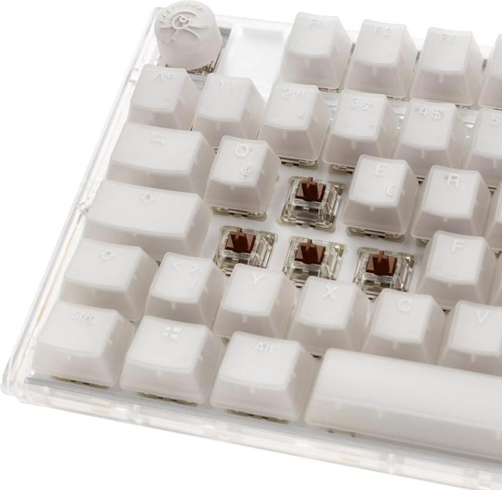 Productafbeelding Ducky One 3 Aura White TKL Gaming Keyboard, RGB LED - MX-Bruin (NL, Bedraad)
