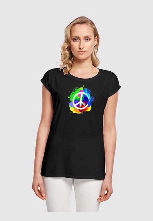 Immagine prodotto Merchcode Donna Peace - Maglietta a spalla estesa Graffiti - 161387 (XL)