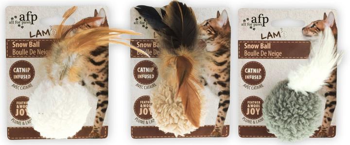Immagine prodotto All for Paws Lana d'agnello (Palla giocattolo per gatti)