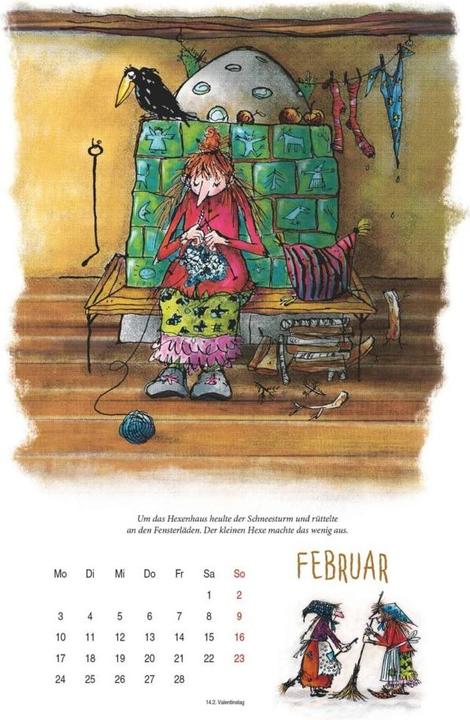 Produktbild Der Otfried-Preussler-Kalender 2025 - Wandkalender für Kinder - Mit Räuber Hotzenplotz, Kleiner Hexe (29.7 x 42 cm, Harter Einband, Deutsch)