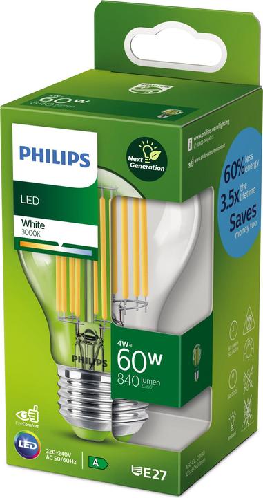 Produktbild Philips Lampe (E27, 4 W, 840 lm, 1 x, A)