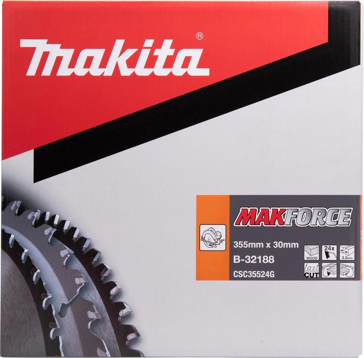 Actual product image Makita MAKFORCE saw blade 355x30x24Z