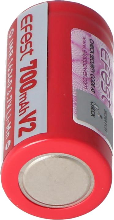 Actual product image Efest Akku IMR 16340 V2 (Pluspol erhöht) (16340, 700 mAh)